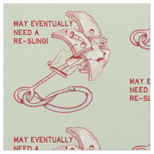 Old Rock climbing cam funny  Fabric