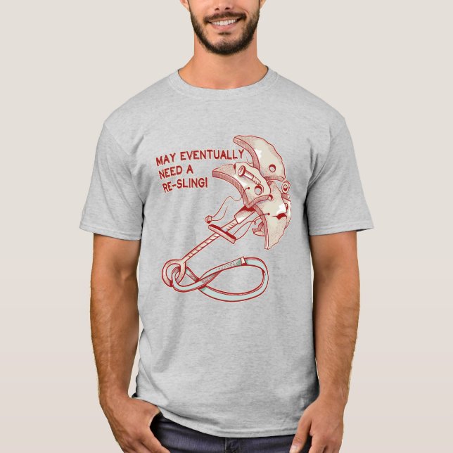 Old Rock climbing cam funny  T-Shirt (Front)