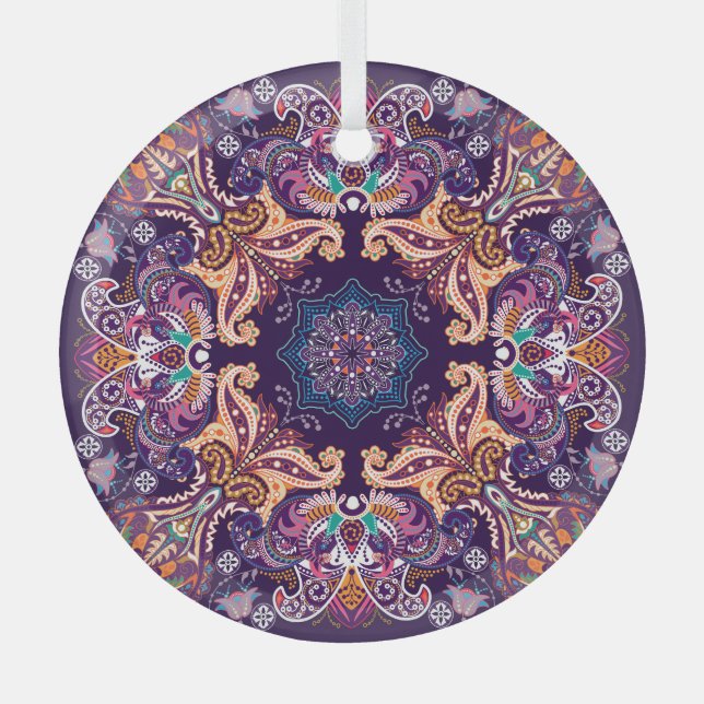 Old Rock Wall: High-Res Texture Glass Tree Decoration (Front)