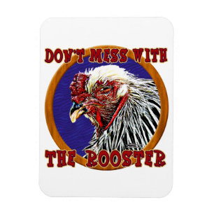 Old Rooster Magnet