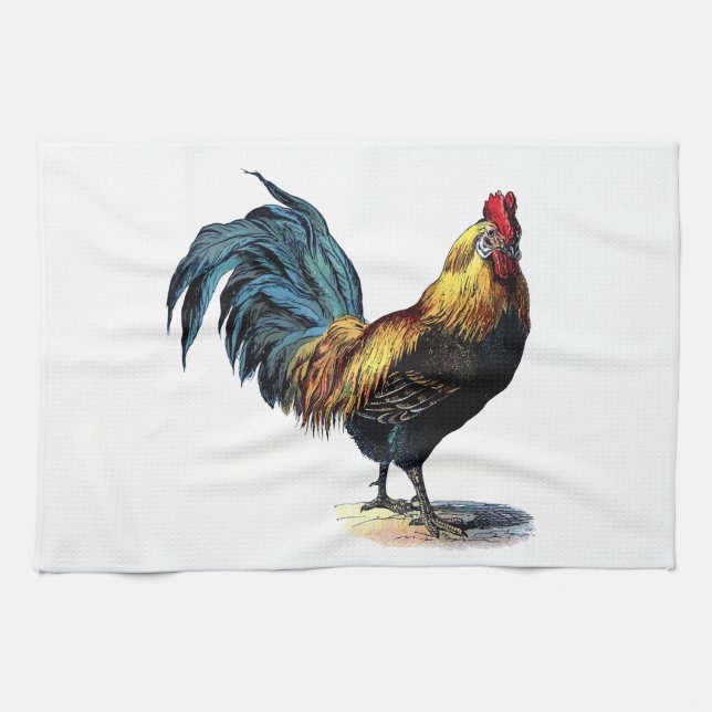 OLD ROOSTER TEA TOWEL (Horizontal)