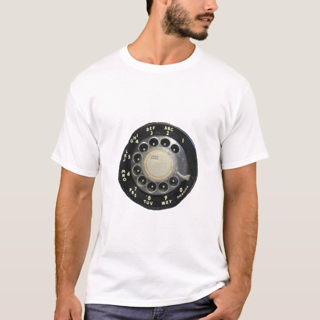 Old Rotary Phone Dial T-Shirt (Front)