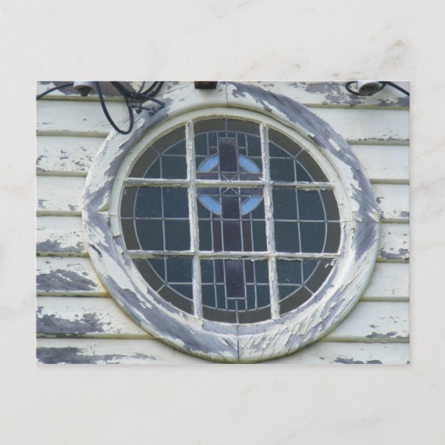 Old round window. postcard (Front)