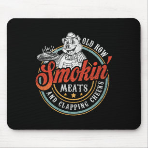 Old Row Smokin' Meats And Clapping Cheeks Funny Bb Mouse Mat
