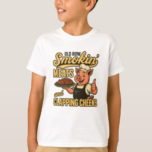 Old Row Smokin Meats and Clapping Cheeks  T-Shirt