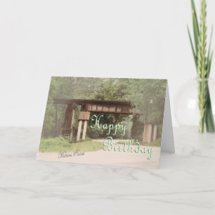 Old RR Trestle Birthday-customise Card