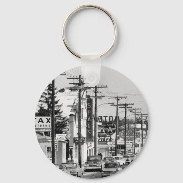 Old Rt 9 SPAGS in shrewsbury Ma Key Ring (Front)