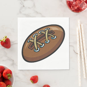 Old Rugby Ball Napkin