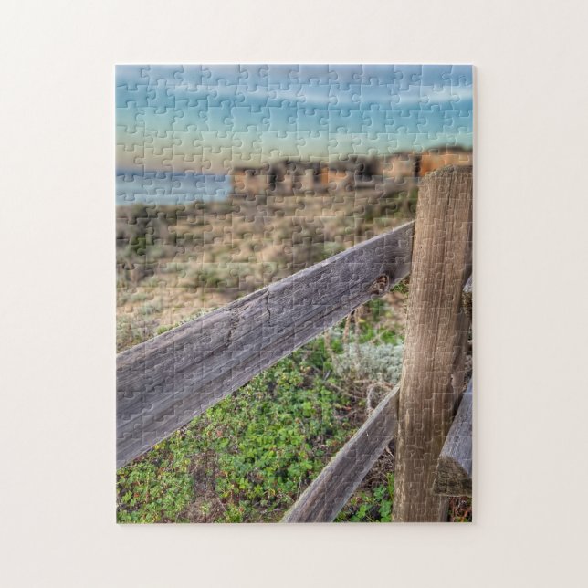 Old Rugged Beach Fence Jigsaw Puzzle (Vertical)