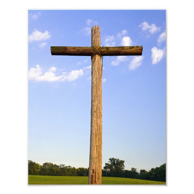 Old Rugged Cross Photo Print (Front)