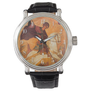 Old Russian icon of St.George Watch