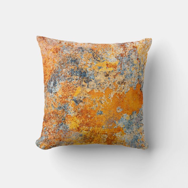 Old rust texture. Grunge rusted metal background. Cushion (Front)