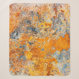 Old rust texture. Grunge rusted metal background. Sherpa Blanket
