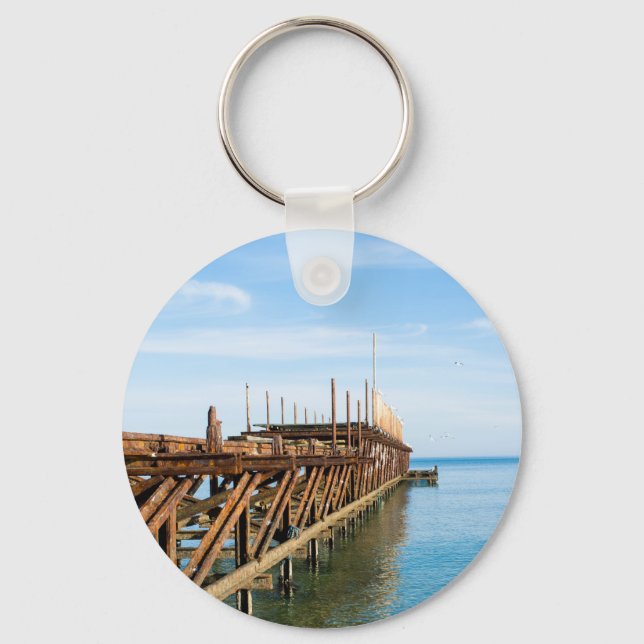 Old rusted sea pier key ring (Front)