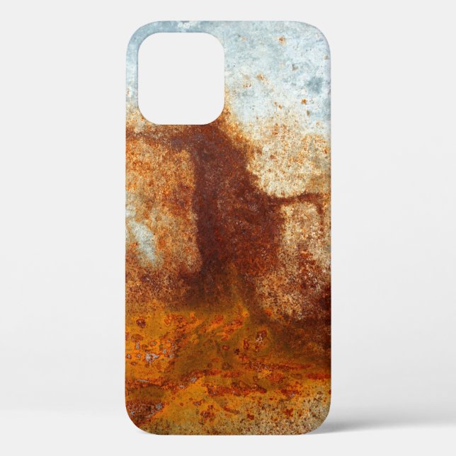  Old rusted steel plate, old zinc plate texture an Case-Mate iPhone Case (Back)