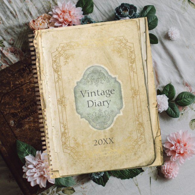 Old rustic paper journal diary calendar planner (Creator Uploaded)