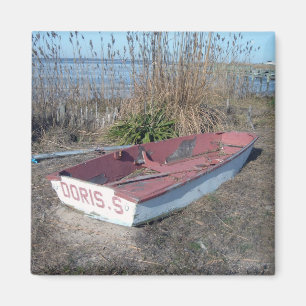 Old Rustic Row Boat Magnet