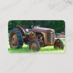 Old Rustic Tractor Business Cards