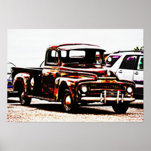 Old Rustic Truck Photographic Poster Art