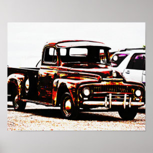 Old Rustic Truck Photographic Poster Art