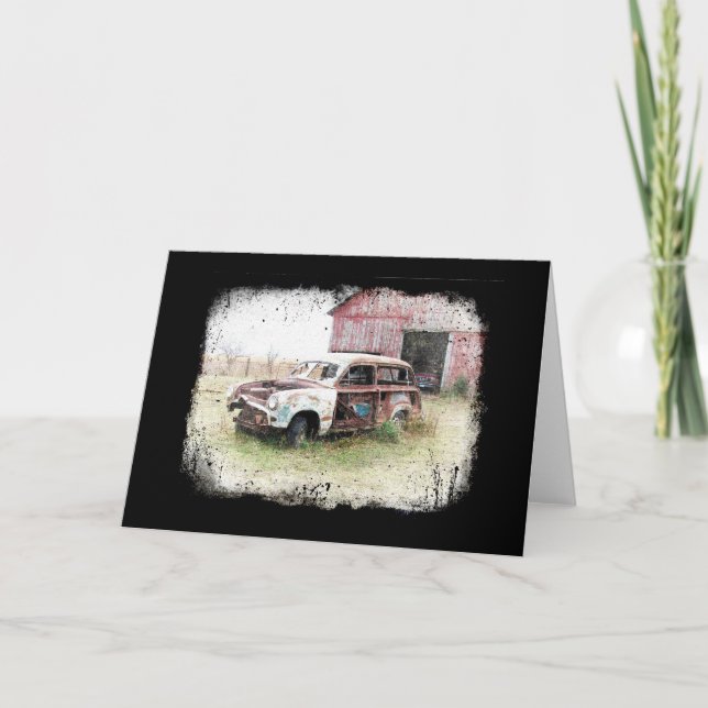 Old, Rusty, and Abandoned Card (Front)