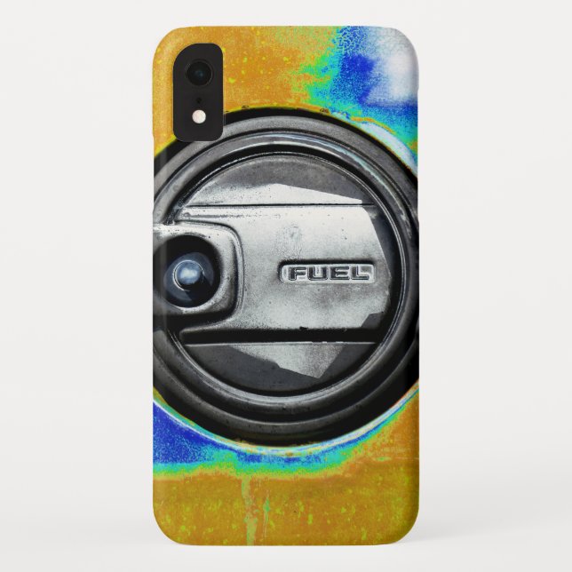 Old Rusty Car Fuel Tank Cap Case-Mate iPhone Case (Back)