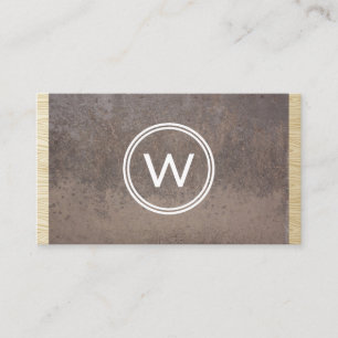 Old Rusty Metal Wood Business Card