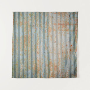 Old rusty steel wall. Old rusty steel wall texture Tapestry