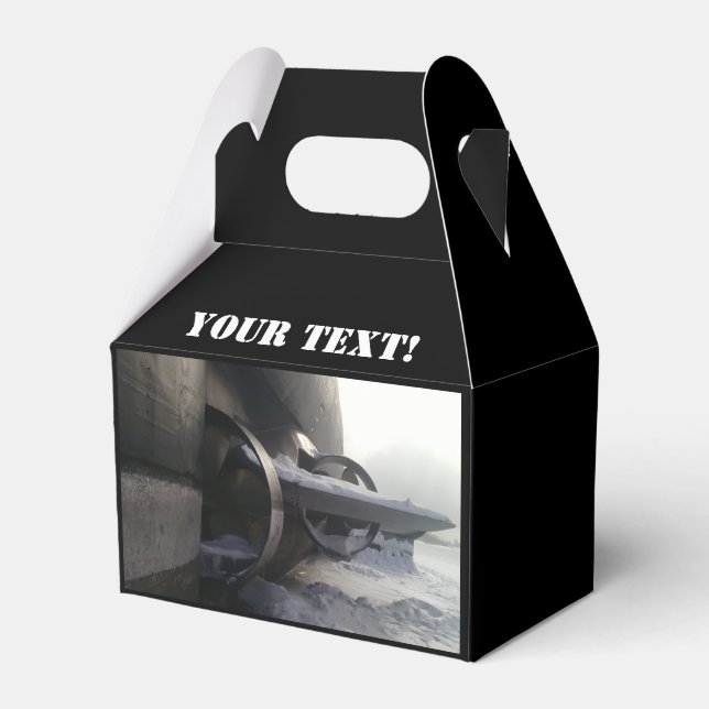 Old rusty submarine favour box (Front Side)