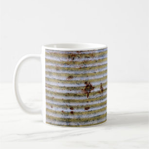 old rusty zinc grunge texture,vintage zinc texture coffee mug