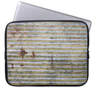 old rusty zinc grunge texture,vintage zinc texture laptop sleeve