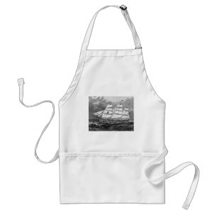 Old Sailing Ship Apron