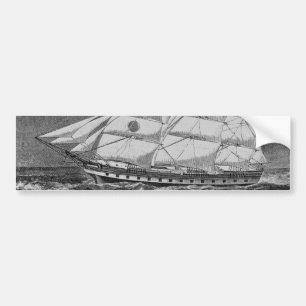 Old Sailing Ship Bumper Sticker