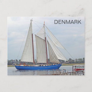 Old Sailing Ship, Denmark Postcard! Postcard