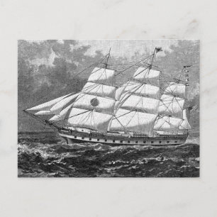Old Sailing Ship Postcard