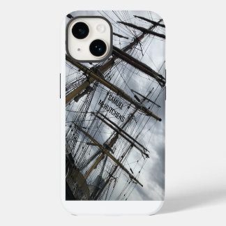 Old sailing ship rigging iPhone 14 case