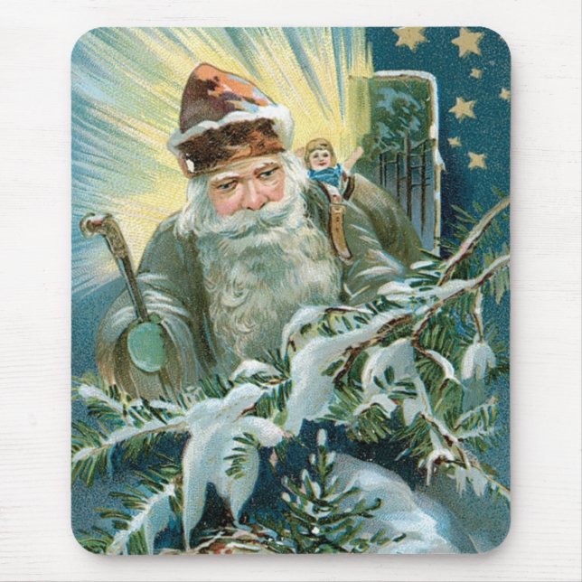 Old Saint Nicholas Mouse Mat (Front)