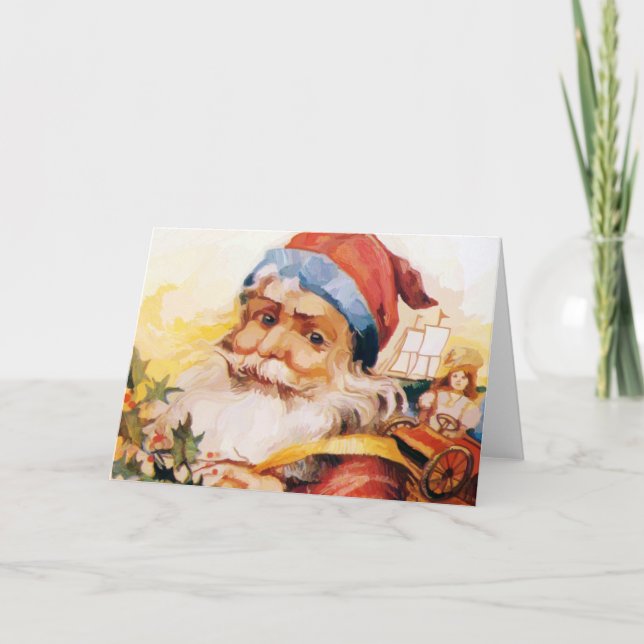 OLD SAINT NICK HOLIDAY CARD (Front)