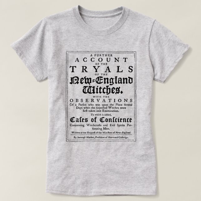 Old Salem Witch Trials T-Shirt (Design Front)