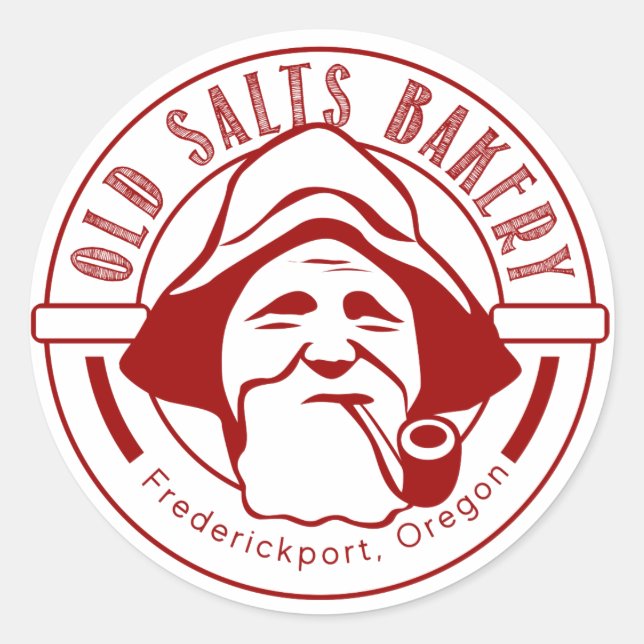 Old Salts Bakery Red Sticker (Front)
