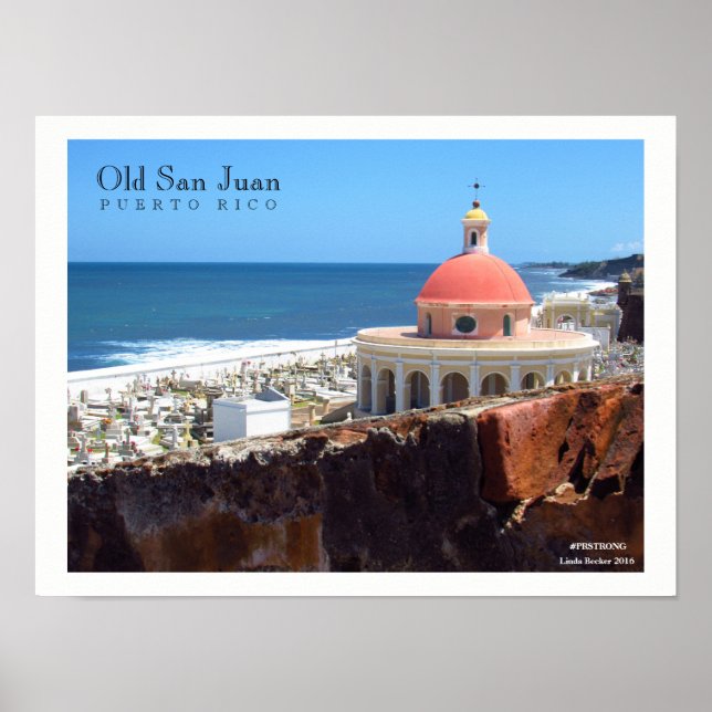 Old San Juan By The Sea Poster (Front)