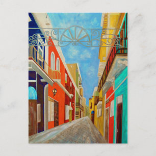 Old San Juan Fine Art Painting Postcard