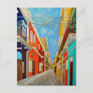 Old San Juan Fine Art Painting Postcard