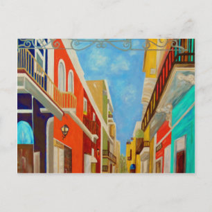 Old San Juan Fine Art Painting Postcard