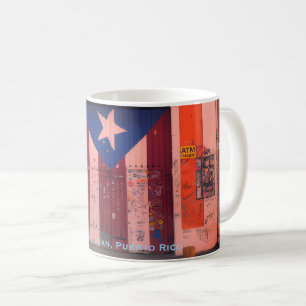 Old San Juan, Puerto Rican Heritage Flag Coffee Mug