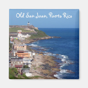 Old San Juan, Puerto Rico Coastline Magnet