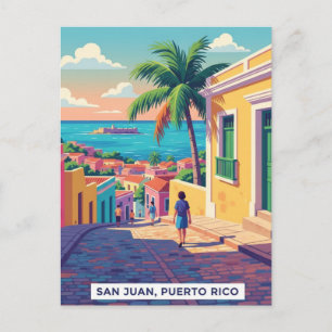 Old San Juan Puerto Rico Travel Postcard