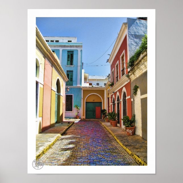 Old San Juan Street Poster (Front)