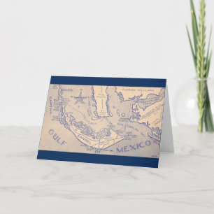 Old Sanibel and Captiva Map Card