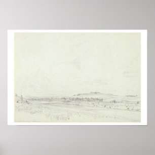 Old Sarum at Noon, 1829 (graphite on wove paper) Poster